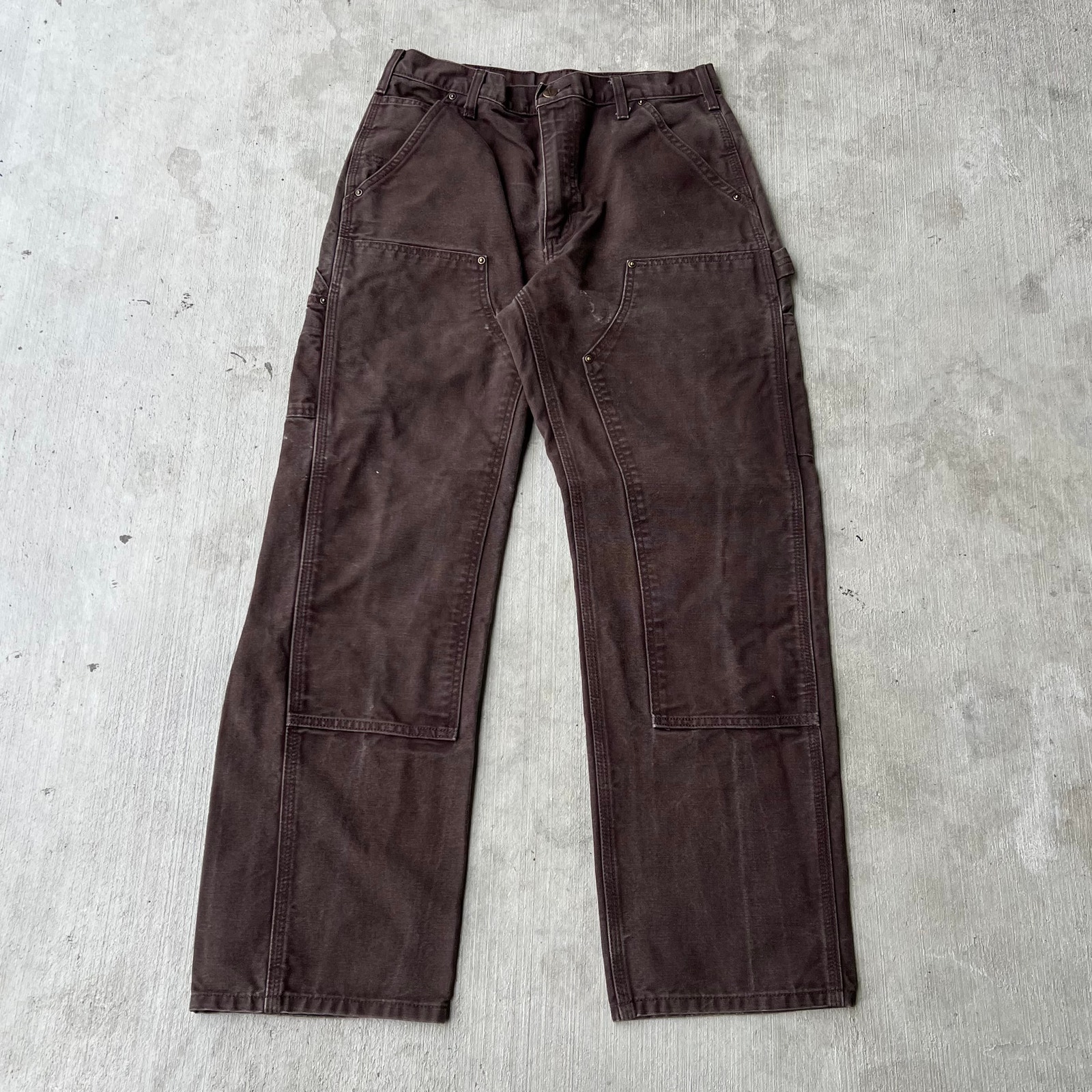 Carhartt Brown Double Knee Work Wear Carpenter Pants